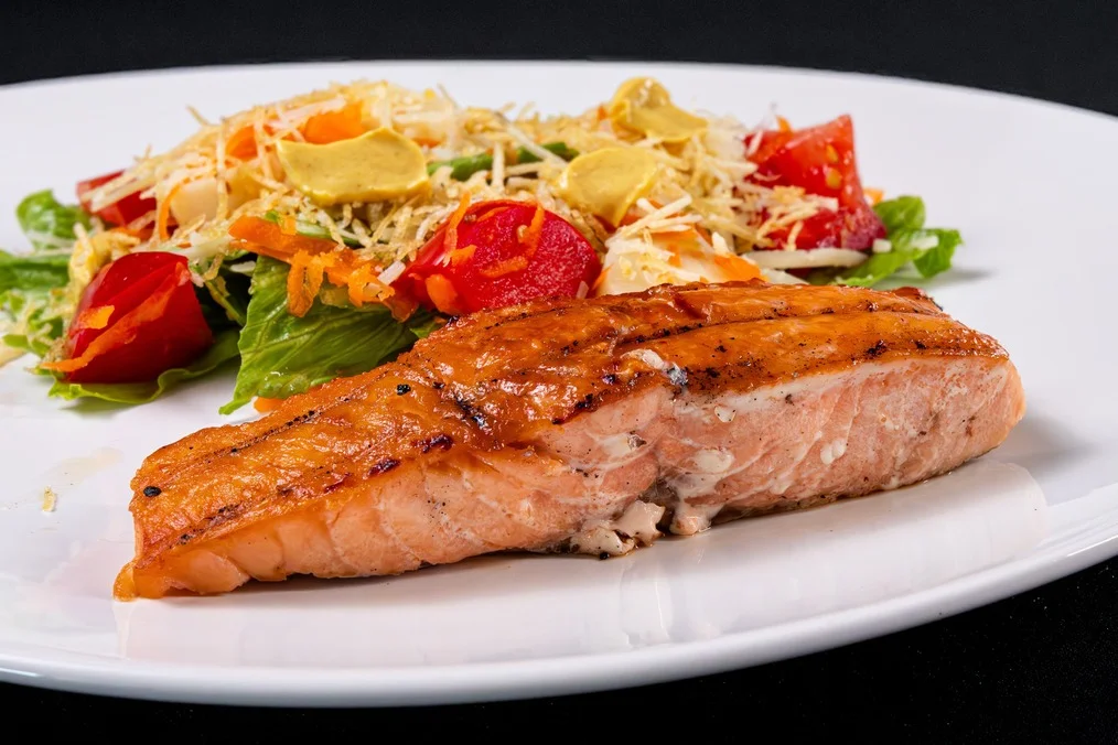 Prato com salmão